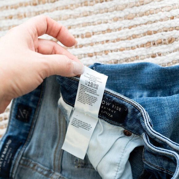 LUCKY BRAND LOLITA JEANS SZ 6 28 BLUE DENIM SKINNY CROPPED TAPERED - Picture 9 of 13